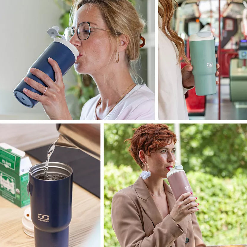 Monbento 360 ml termokrūze ar salmiņu